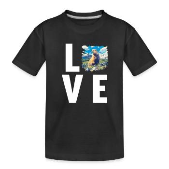 Marmottes Marmotte - T-shirt bio Premium Enfant - noir - Devant