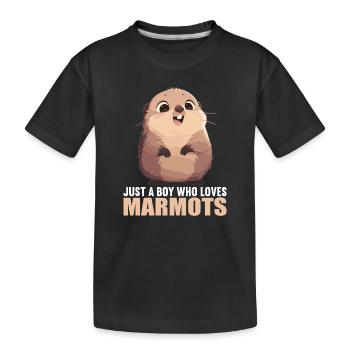 Marmottes Marmotte - T-shirt bio Premium Enfant - noir - Devant