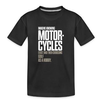 Les motos existent Chopper Motard Motard - T-shirt bio Premium Enfant - noir - Devant