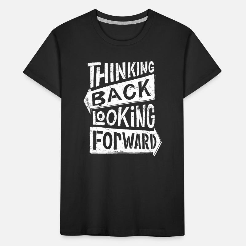 thinking back looking forward Kids' Premium Organic T-Shirt