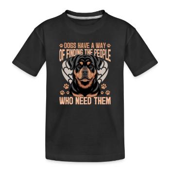 Rottweiler Rottweiler Rottie Race de chien - T-shirt bio Premium Enfant - noir - Devant