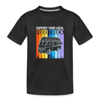 Camion de Snacks Food - T-shirt bio Premium Enfant - noir - Devant