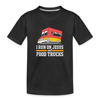 Camion de Snacks Food - T-shirt bio Premium Enfant - noir - Devant