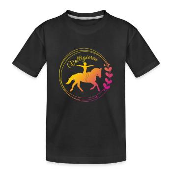 Terrains de voûte – Cadeau pour les Vaulters - T-shirt bio Premium Enfant - noir - Devant