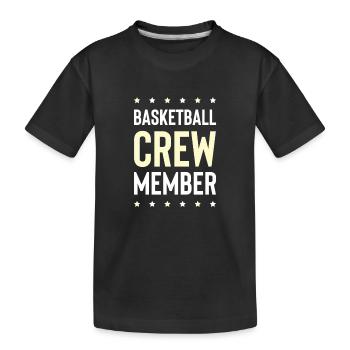 Équipe de basket-ball - T-shirt bio Premium Enfant - noir - Devant