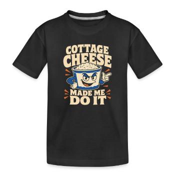 Cadeau de collation riche en protéines pour les amateurs de gastronomie - T-shirt bio Premium Enfant - noir - Devant