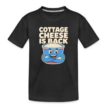 Cadeau de collation riche en protéines pour les amateurs de gastronomie - T-shirt bio Premium Enfant - noir - Devant