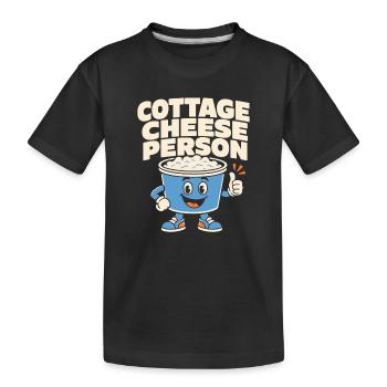 Cadeau de collation riche en protéines pour les amateurs de gastronomie - T-shirt bio Premium Enfant - noir - Devant