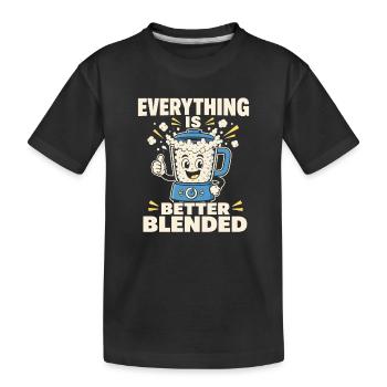 Cadeau de collation riche en protéines pour les amateurs de gastronomie - T-shirt bio Premium Enfant - noir - Devant