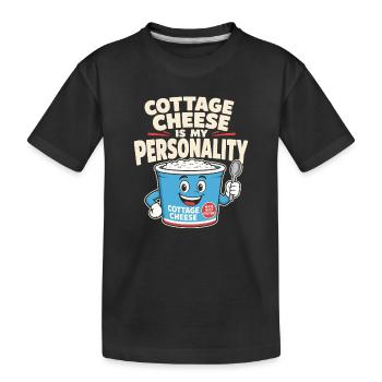 Cadeau de collation riche en protéines pour les amateurs de gastronomie - T-shirt bio Premium Enfant - noir - Devant