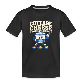 Cadeau de collation riche en protéines pour les amateurs de gastronomie - T-shirt bio Premium Enfant - noir - Devant