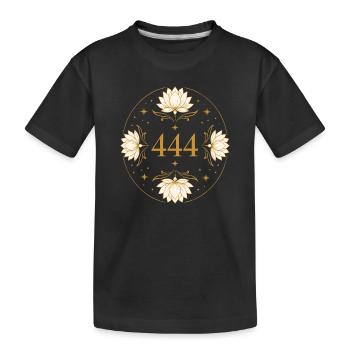 444 Lotus Protection - T-shirt bio Premium Enfant - noir - Devant