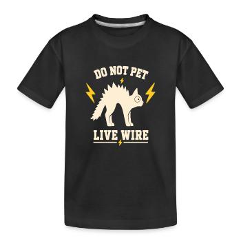 Don't caress it: Living leadership - Kids' Premium Organic T-Shirt - black - Front