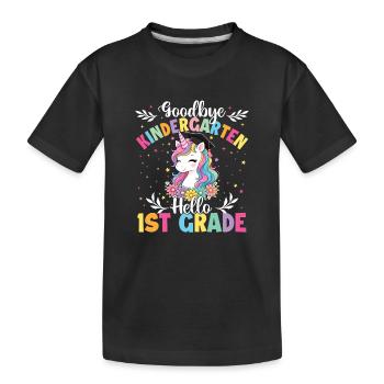 Adieu Maternelle Bonjour Petite de CP - T-shirt bio Premium Enfant - noir - Devant