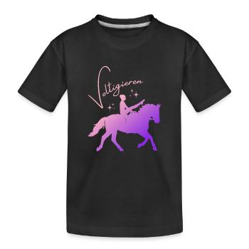 Moulin de voûte – Tenue sportive pour sauteurs - T-shirt bio Premium Enfant - noir - Devant