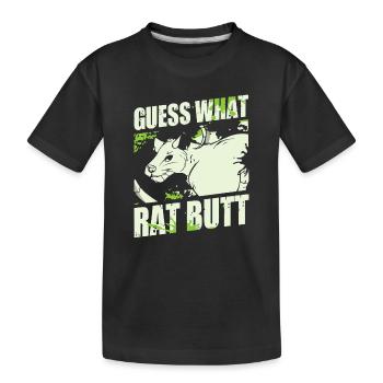 Rat, house rat, rat owner, rat lover - Kids' Premium Organic T-Shirt - black - Front