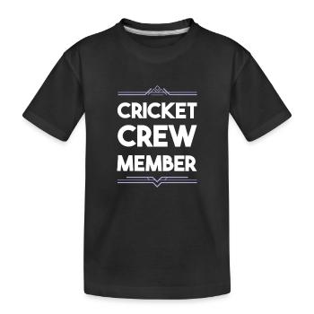 Équipe de cricket - T-shirt bio Premium Enfant - noir - Devant