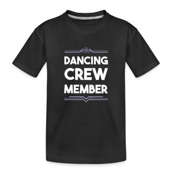 Équipe de danse - T-shirt bio Premium Enfant - noir - Devant