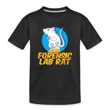 Rat, rat de maison, propriétaire de rats, amoureux des rats - T-shirt bio Premium Enfant - noir - Devant
