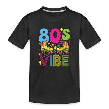 Fête nostalgique rétro des années 80 - T-shirt bio Premium Enfant - noir - Devant