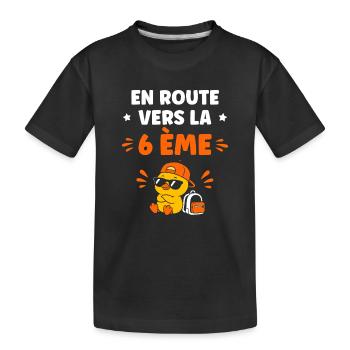 En Route Vers la 6e - T-shirt bio Premium Enfant - noir - Devant