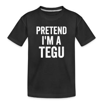 Fais comme si je sois un Tegu. - T-shirt bio Premium Enfant - noir - Devant