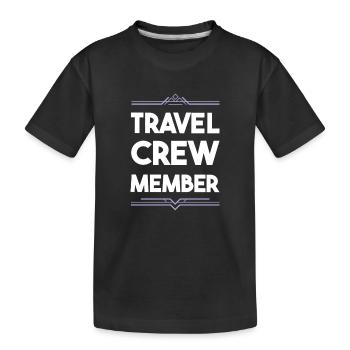 Équipe de voyage - T-shirt bio Premium Enfant - noir - Devant