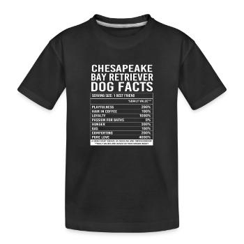 Retriever de la baie de Chesapeake - T-shirt bio Premium Enfant - noir - Devant