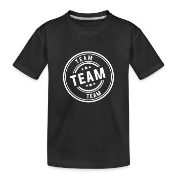 Équipe - T-shirt bio Premium Enfant - noir - Devant