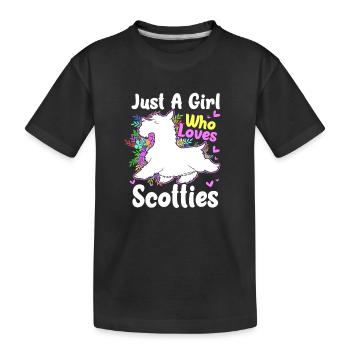 Terrier écossais - T-shirt bio Premium Enfant - noir - Devant
