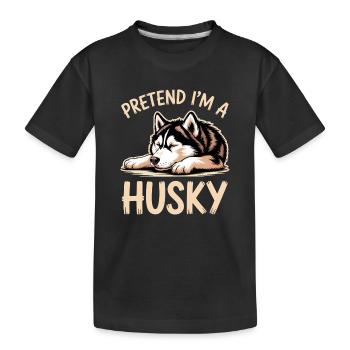 Paroles Husky, Cadeau Husky Drôle Husky - T-shirt bio Premium Enfant - noir - Devant