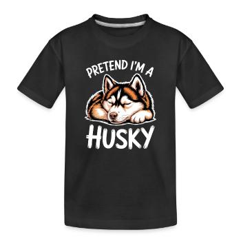 Paroles Husky, Cadeau Husky Drôle Husky - T-shirt bio Premium Enfant - noir - Devant