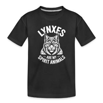 Lynx Dictions Lynx Drôle de cadeau de lynx - T-shirt bio Premium Enfant - noir - Devant