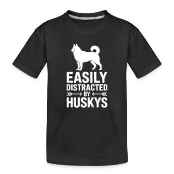 Paroles Husky, Cadeau Husky Drôle Husky - T-shirt bio Premium Enfant - noir - Devant