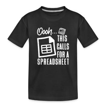 Oh, ça mérite un tableau - T-shirt bio Premium Enfant - noir - Devant