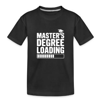 Masterabschluss-Laden - Kinder Premium Bio T-Shirt - Schwarz - Vorne