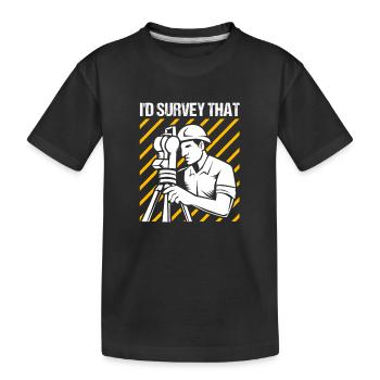 Géomètre - T-shirt bio Premium Enfant - noir - Devant