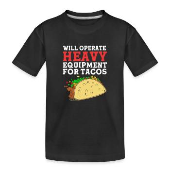 Excavation du chantier de chantier - T-shirt bio Premium Enfant - noir - Devant
