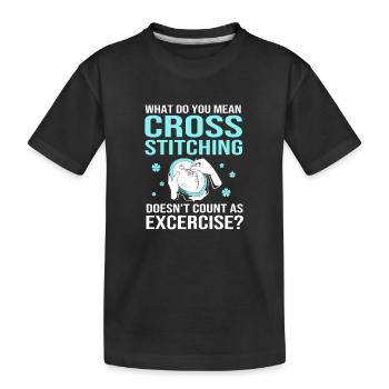 Croix - T-shirt bio Premium Enfant - noir - Devant
