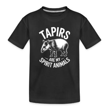 Dictons de tapir Tapir Drôle de cadeau de tapir - T-shirt bio Premium Enfant - noir - Devant
