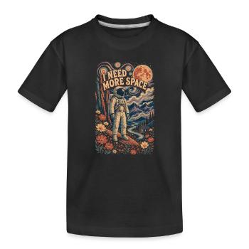 J’ai besoin de plus d’espace - T-shirt bio Premium Enfant - noir - Devant