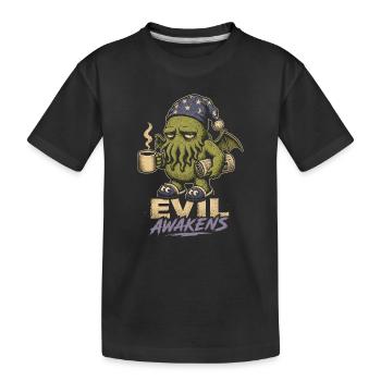 Evil Awakens : Café Cosmique - T-shirt bio Premium Enfant - noir - Devant