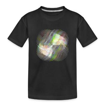 Tourbillon de la roue chromatique – Spirale colorée - T-shirt bio Premium Enfant - noir - Devant