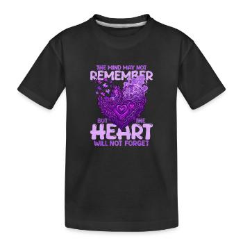 The mind may not remember, but - Kids' Premium Organic T-Shirt - black - Front