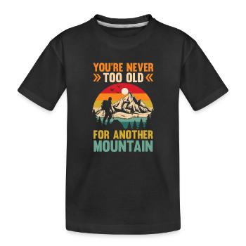 Randonnée sur sentier de montagne Randonnée en plein air Braconnage - T-shirt bio Premium Enfant - noir - Devant