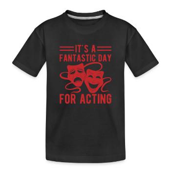 Journée fantastique de théâtre musical pour la scénographie du jeu d’acteur - T-shirt bio Premium Enfant - noir - Devant
