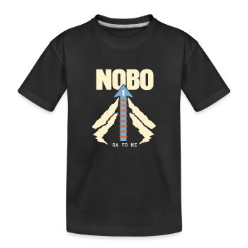 Parcours de progression de l’itinéraire NOBO Appalachian Trail GA à ME - T-shirt bio Premium Enfant - noir - Devant