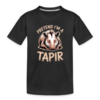 Dictons de tapir Tapir Drôle de cadeau de tapir - T-shirt bio Premium Enfant - noir - Devant