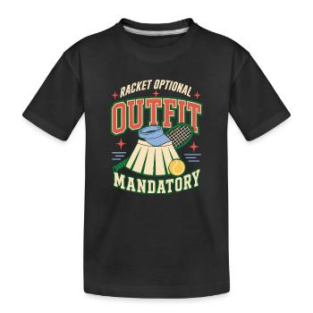 Club de tennis Tenniscore, uniquement sans adhésion - T-shirt bio Premium Enfant - noir - Devant