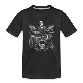 William Howard Taft joue de la batterie - T-shirt bio Premium Enfant - noir - Devant